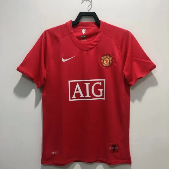 2007-08 Manchester United Retro Jersey Home